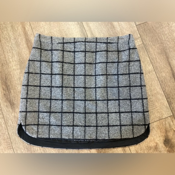 Madewell women’s 12 wool blend mini skirt - Picture 1 of 5